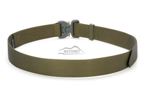 Belt soft OUTDOOR Ranger Green 38mm wide with Cobra® 9kN flat metal buckle Universal size 70-120cm