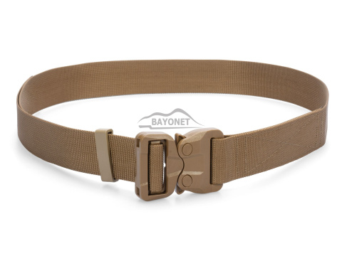 Belt soft OUTDOOR STEALTH Coyote Brown 38mm wide with Cobra® 25cN undetectable buckle Universal size 70-120cm