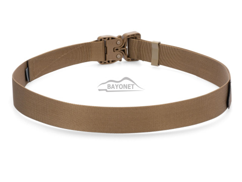 Belt soft OUTDOOR STEALTH Coyote Brown 38mm wide with Cobra® 25cN undetectable buckle Universal size 70-120cm