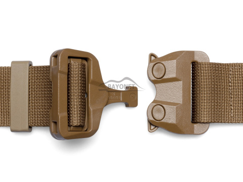 Belt soft OUTDOOR STEALTH Coyote Brown 38mm wide with Cobra® 25cN undetectable buckle Universal size 70-120cm