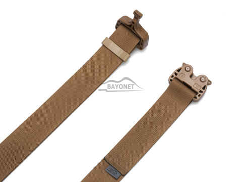 Belt soft OUTDOOR STEALTH Coyote Brown 38mm wide with Cobra® 25cN undetectable buckle Universal size 70-120cm