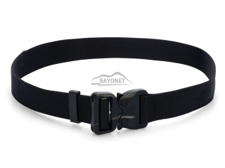 Belt soft OUTDOOR STEALTH Black 38mm wide with Cobra® 25cN undetectable buckle Universal size 70-120cm