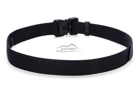 Belt soft OUTDOOR STEALTH Black 38mm wide with Cobra® 25cN undetectable buckle Universal size 70-120cm