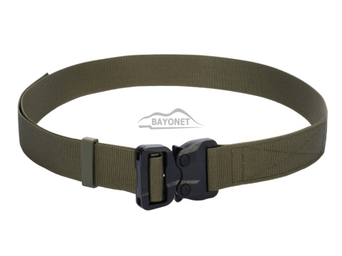 Belt soft OUTDOOR STEALTH Ranger Green 38mm wide with Cobra® 25cN undetectable buckle Universal size 70-120cm