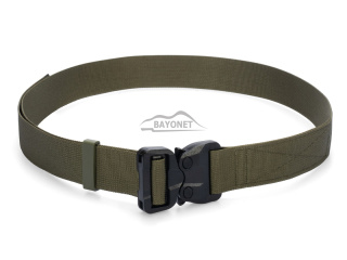 Belt soft OUTDOOR STEALTH Ranger Green 38mm wide with Cobra® 25cN undetectable buckle Universal size 70-120cm