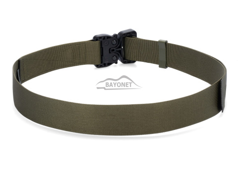 Belt soft OUTDOOR STEALTH Ranger Green 38mm wide with Cobra® 25cN undetectable buckle Universal size 70-120cm