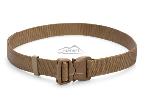 Belt medium-stiff COMBAT STEALTH Coyote Brown width of 38mm with undetectable buckle Cobra® 25cN Universal size 70-120cm