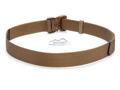 Belt medium-stiff COMBAT STEALTH Coyote Brown width of 38mm with undetectable buckle Cobra® 25cN Universal size 70-120cm