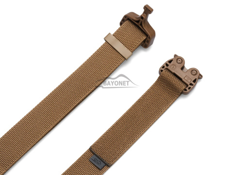 Belt medium-stiff COMBAT STEALTH Coyote Brown width of 38mm with undetectable buckle Cobra® 25cN Universal size 70-120cm