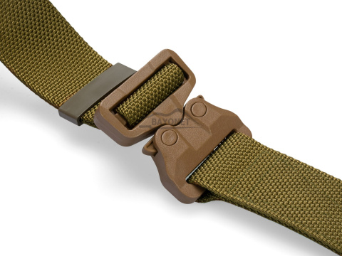 Belt medium-stiff COMBAT STEALTH Khaki (Dark Coyote) width of 45mm with undetectable buckle Cobra® 25cN