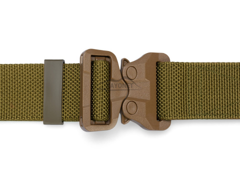 Belt medium-stiff COMBAT STEALTH Khaki (Dark Coyote) width of 45mm with undetectable buckle Cobra® 25cN