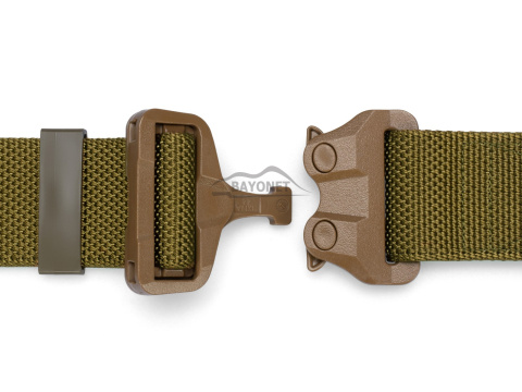 Belt medium-stiff COMBAT STEALTH Khaki (Dark Coyote) width of 45mm with undetectable buckle Cobra® 25cN