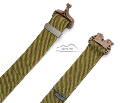 Belt medium-stiff COMBAT STEALTH Khaki (Dark Coyote) width of 45mm with undetectable buckle Cobra® 25cN