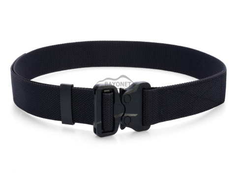 Belt medium-stiff COMBAT STEALTH Black width of 45mm with undetectable buckle Cobra® 25cN Universal size 70-120cm