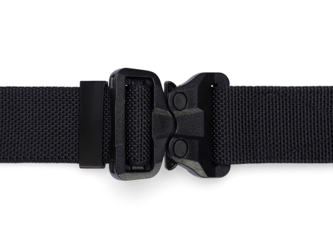 Belt medium-stiff COMBAT STEALTH Black width of 45mm with undetectable buckle Cobra® 25cN Universal size 70-120cm