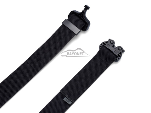 Belt medium-stiff COMBAT STEALTH Black width of 45mm with undetectable buckle Cobra® 25cN Universal size 70-120cm