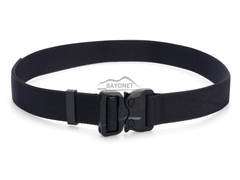 Belt medium-stiff COMBAT STEALTH Black width of 38mm with undetectable buckle Cobra® 25cN Universal size 70-120cm