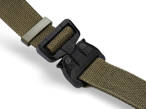 Belt medium-stiff COMBAT STEALTH Ranger Green width of 38mm with undetectable buckle Cobra® 25cN Universal size 70-120cm