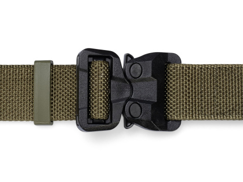 Belt medium-stiff COMBAT STEALTH Ranger Green width of 38mm with undetectable buckle Cobra® 25cN Universal size 70-120cm