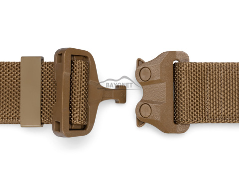 Belt medium-stiff COMBAT STEALTH Coyote Brown width of 45mm with undetectable buckle Cobra® 25cN Universal size 70-120cm