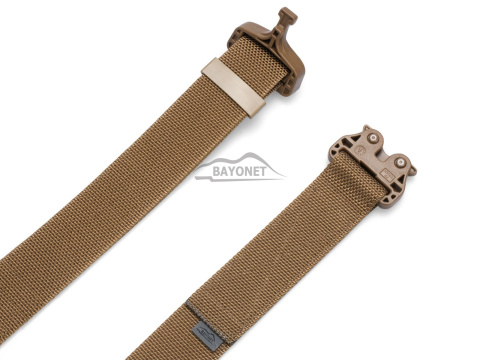 Belt medium-stiff COMBAT STEALTH Coyote Brown width of 45mm with undetectable buckle Cobra® 25cN Universal size 70-120cm