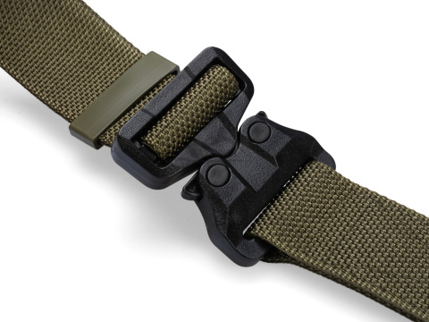 Belt medium-stiff COMBAT STEALTH Ranger Green width of 45mm with undetectable buckle Cobra® 25cN Universal size 70-120cm