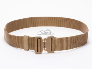 Belt medium-stiff plus SPOTTER A Coyote Brown 45mm wide with Cobra® 18kN reinforced metal buckle Universal size 70-120cm