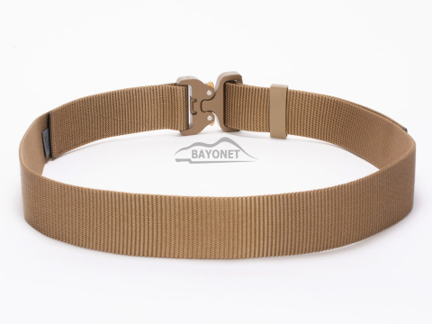 Belt medium-stiff plus SPOTTER A Coyote Brown 45mm wide with Cobra® 18kN reinforced metal buckle Universal size 70-120cm