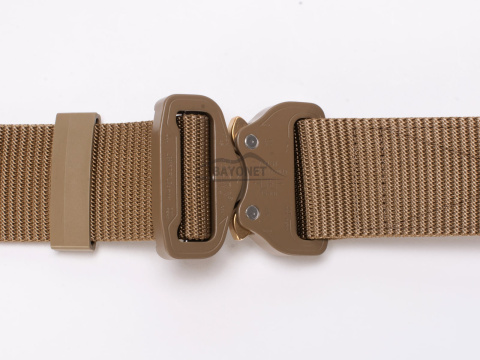 Belt medium-stiff plus SPOTTER A Coyote Brown 45mm wide with Cobra® 18kN reinforced metal buckle Universal size 70-120cm