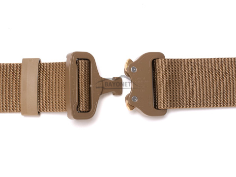 Belt medium-stiff plus SPOTTER A Coyote Brown 45mm wide with Cobra® 18kN reinforced metal buckle Universal size 70-120cm