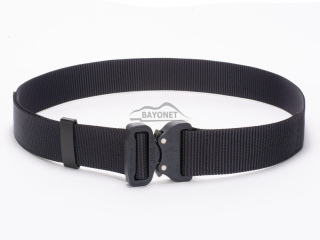 Belt medium-stiff plus SPOTTER A Black 45mm wide with Cobra® 18kN reinforced metal buckle Universal size 70-120cm