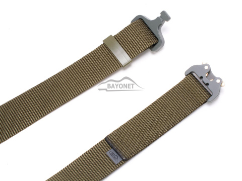 Belt medium-stiff plus SPOTTER A Ranger Green 45mm wide with Cobra® 18kN reinforced metal buckle Universal size 70-120cm