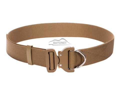 Belt medium-stiff plus SPOTTER D Coyote Brown 45mm wide with Cobra® Dring 18kN reinforced metal buckle Universal size 70-120cm