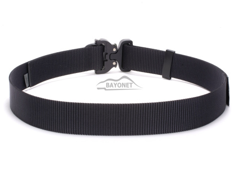 Belt medium-stiff plus SPOTTER D Black 45mm wide with Cobra® D-ring 18kN reinforced metal buckle Universal size 70-120cm