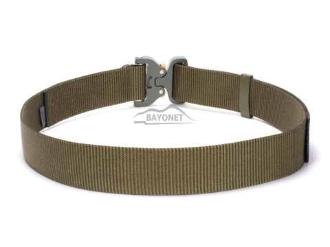 Belt medium-stiff plus SPOTTER D Ranger Green 45mm wide with Cobra® Dring 18kN reinforced metal buckle Universal size 70-120cm