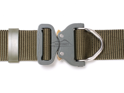 Belt medium-stiff plus SPOTTER D Ranger Green 45mm wide with Cobra® Dring 18kN reinforced metal buckle Universal size 70-120cm