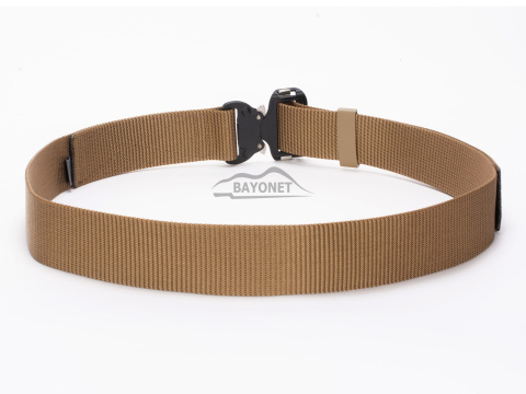 Belt medium-stiff plus SPOTTER N Coyote Brown 45mm wide with Cobra® 9kN steel indestructible buckle Universal size 70-120cm