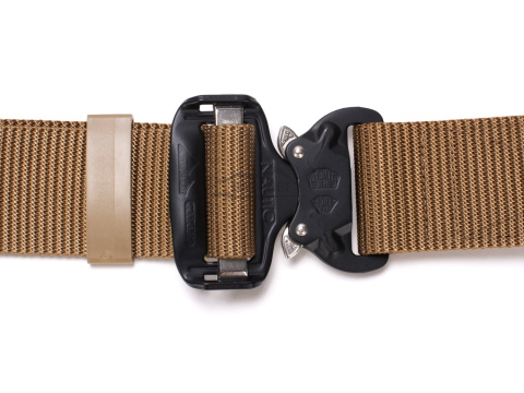 Belt medium-stiff plus SPOTTER N Coyote Brown 45mm wide with Cobra® 9kN steel indestructible buckle Universal size 70-120cm