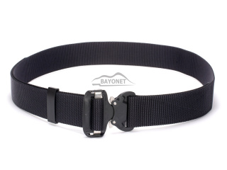 Belt medium-stiff plus SPOTTER N Black 45mm wide with Cobra® 9kN steel indestructible buckle Universal size 70-120cm