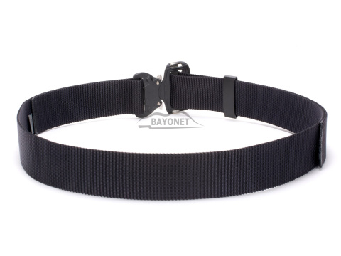 Belt medium-stiff plus SPOTTER N Black 45mm wide with Cobra® 9kN steel indestructible buckle Universal size 70-120cm