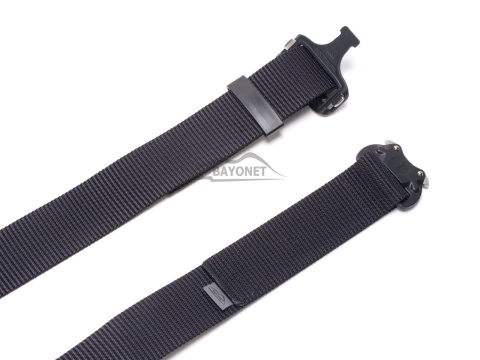 Belt medium-stiff plus SPOTTER N Black 45mm wide with Cobra® 9kN steel indestructible buckle Universal size 70-120cm