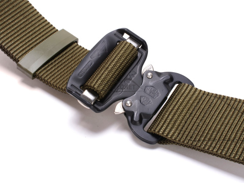 medium-stiff plus belt SPOTTER N Ranger Green 45mm wide with Cobra® 9kN steel indestructible buckle Universal size 70-120cm