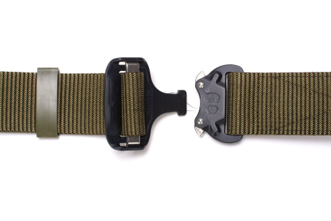 medium-stiff plus belt SPOTTER N Ranger Green 45mm wide with Cobra® 9kN steel indestructible buckle Universal size 70-120cm