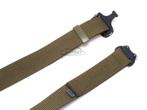 medium-stiff plus belt SPOTTER N Ranger Green 45mm wide with Cobra® 9kN steel indestructible buckle Universal size 70-120cm