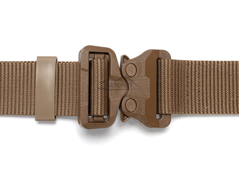 Belt medium-stiff plus SPOTTER STEALTH Coyote Brown 45mm wide with Cobra® GT 25cN undetectable buckle Universal size 70-120cm