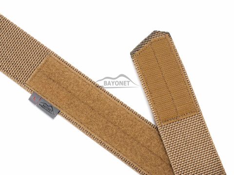 Belt stiff THIRDLINE Coyote Brown 45mm wide 1-layer with Cobra® D-ring 18kN reinforced metal buckle