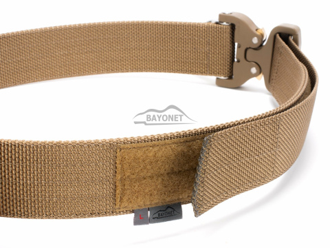 Belt stiff THIRDLINE Coyote Brown 45mm wide 1-layer with Cobra® D-ring 18kN reinforced metal buckle