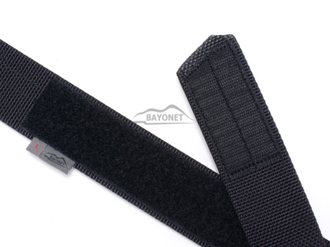 Belt stiff THIRDLINE Black 38mm wide 1-layer with Cobra® D-ring 18kN reinforced metal buckle