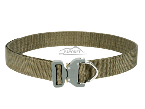 Belt stiff THIRDLINE Ranger Green 45mm wide 1-layer with Cobra® D-ring 18kN reinforced metal buckle