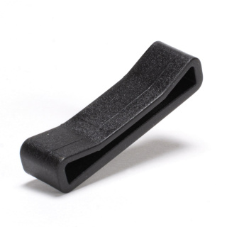 Belt loop 38mm Black polymer slightly elastic